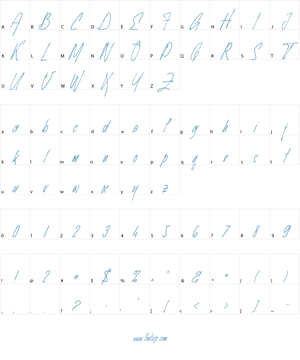 Exhibitionist Font Character