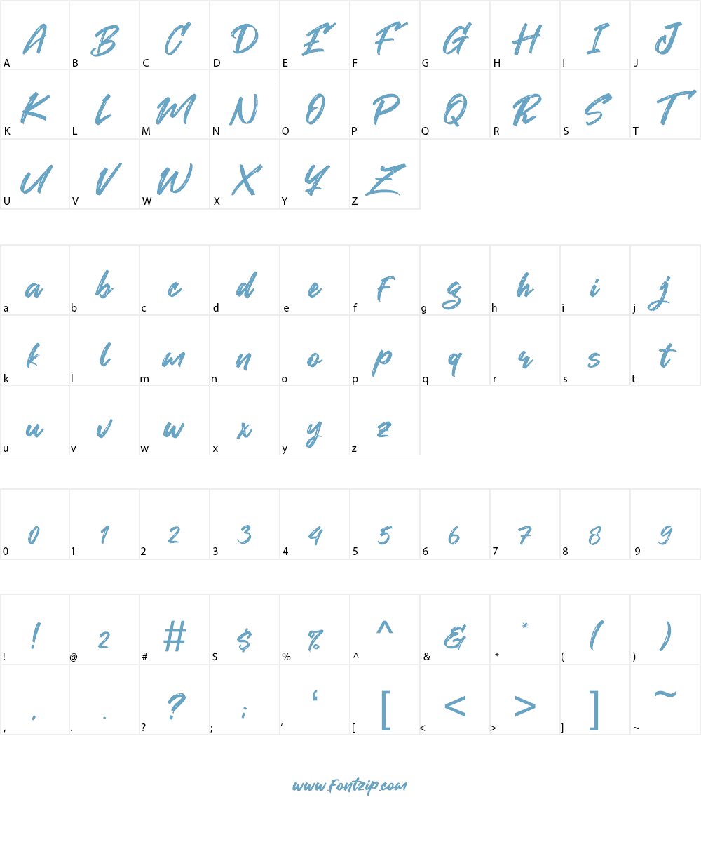 Expain Font Character