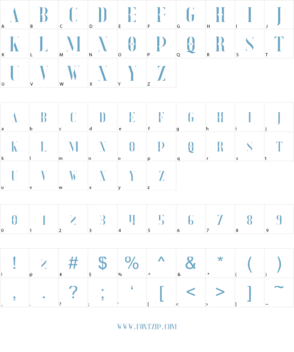 Explorers Font Character