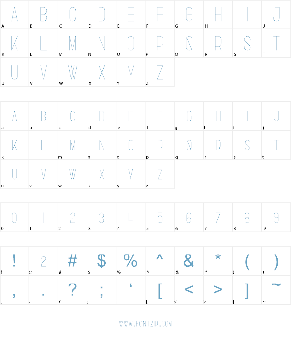 Fabulist Font Character