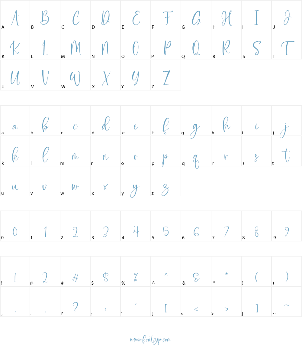 Flowerbloom Font Character