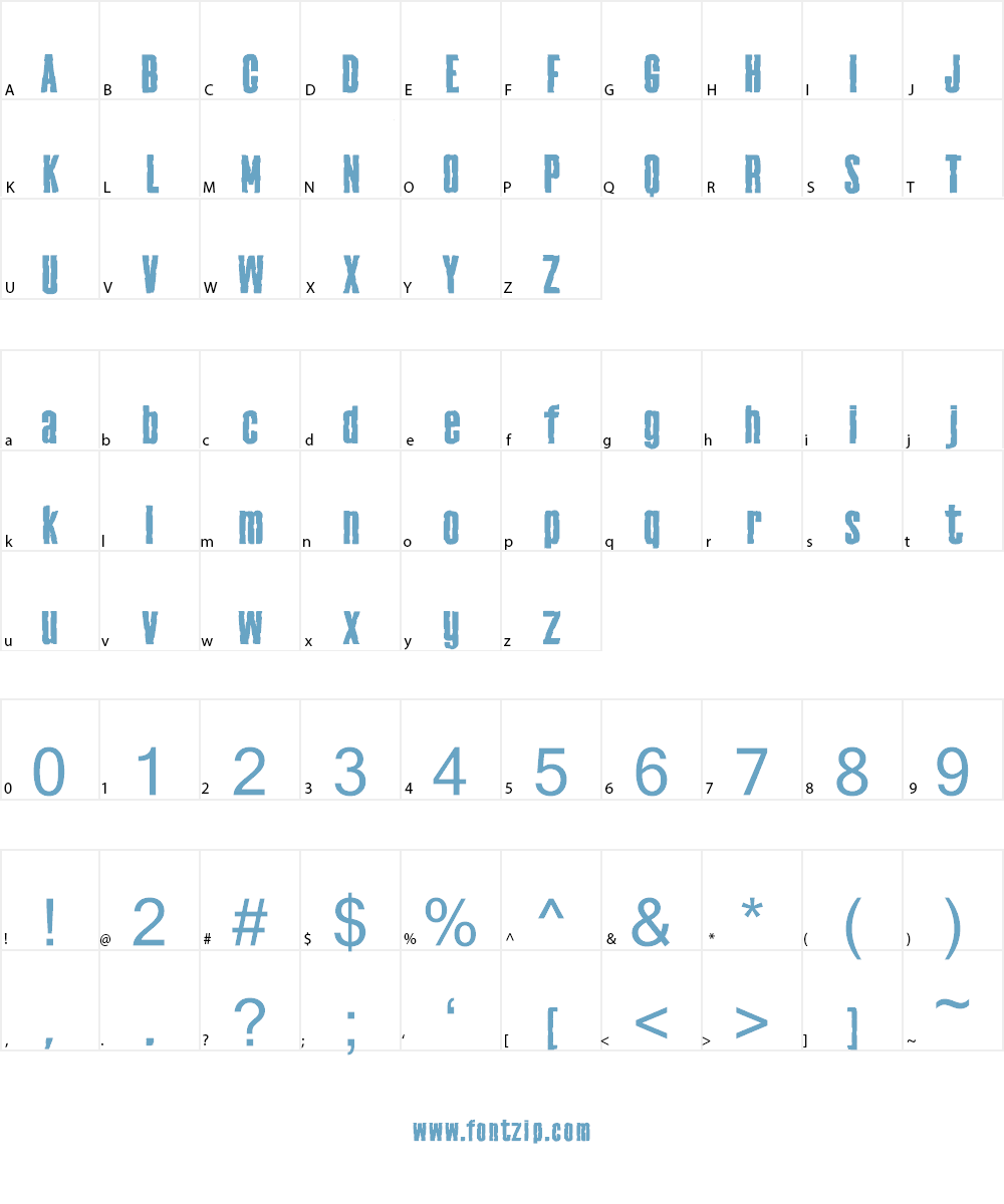 Frankenstainer Font Character