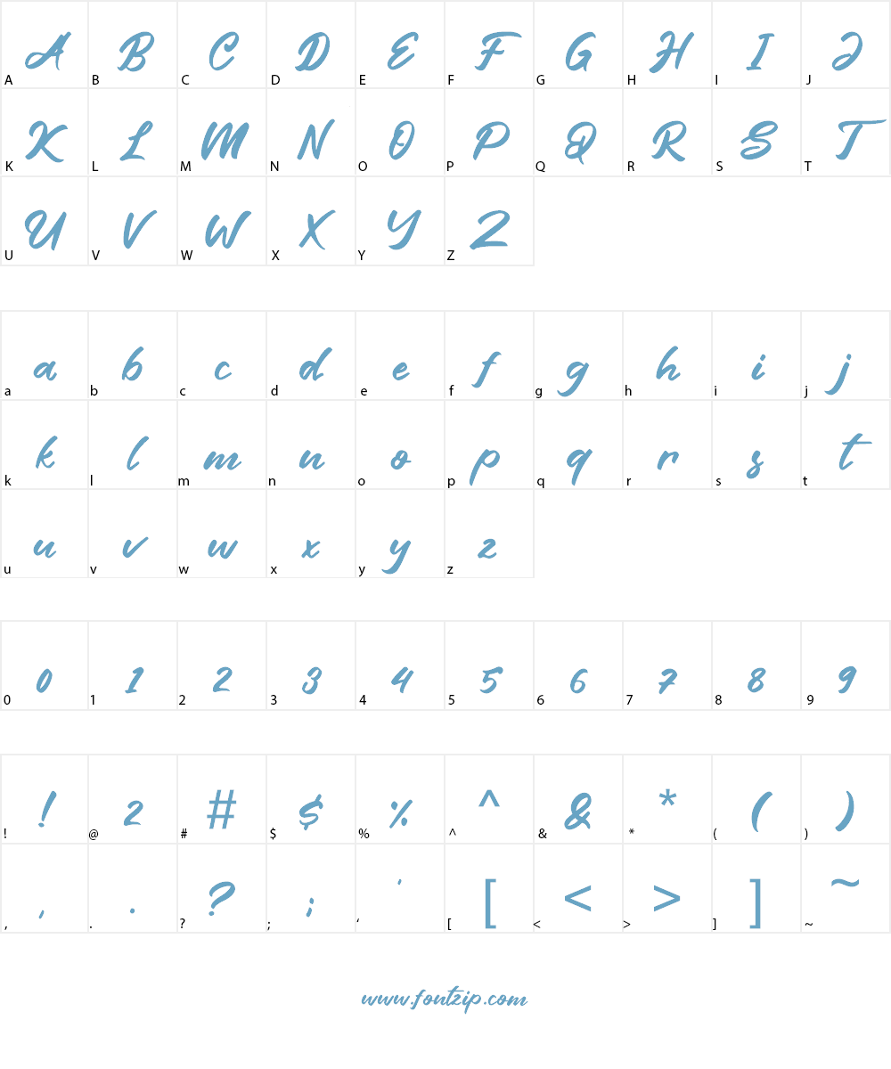 Friend Write Font Character