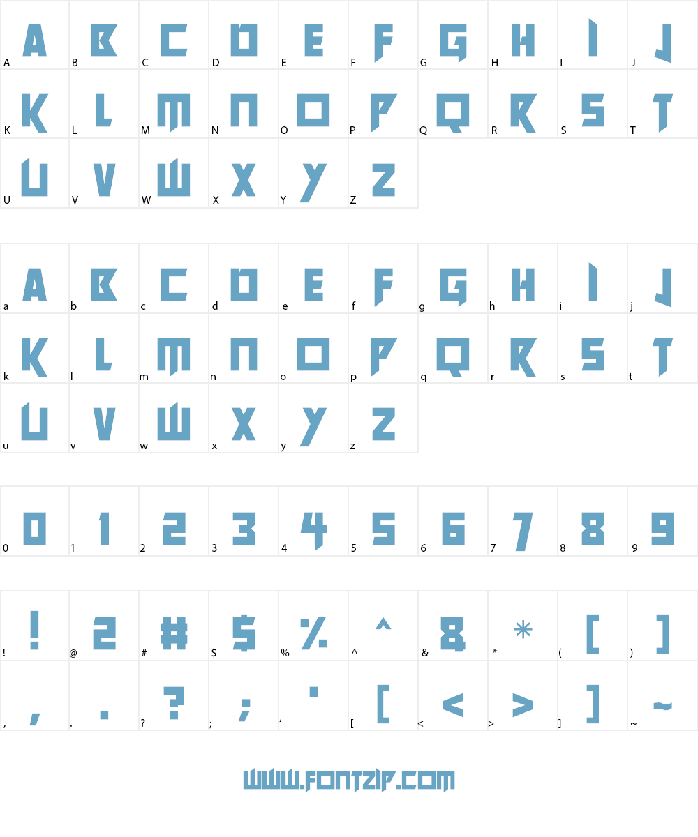 Future Worlds Font Character