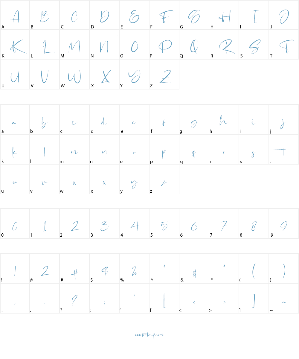 Gabrialle Font Character