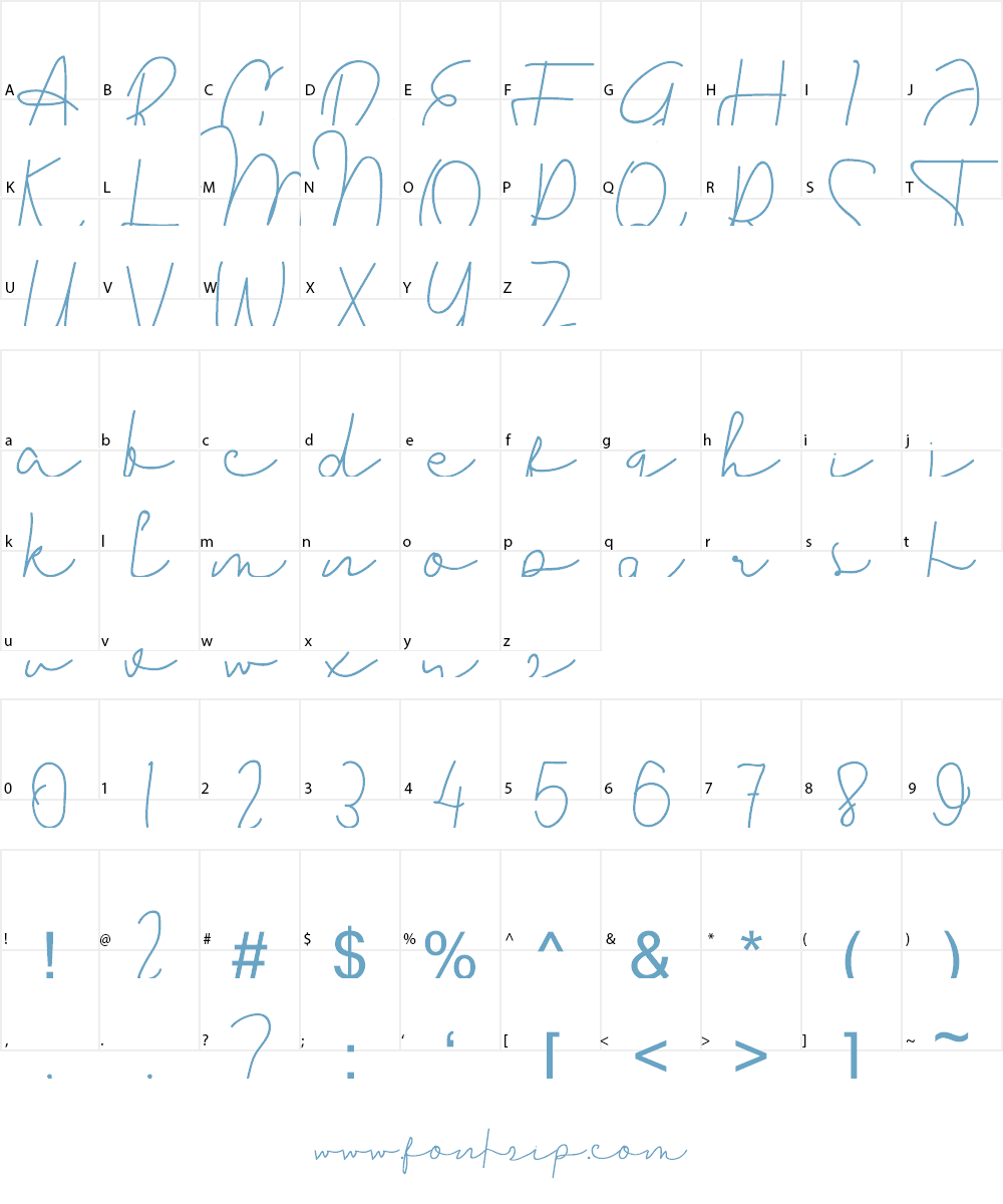 Gabriello Font Character