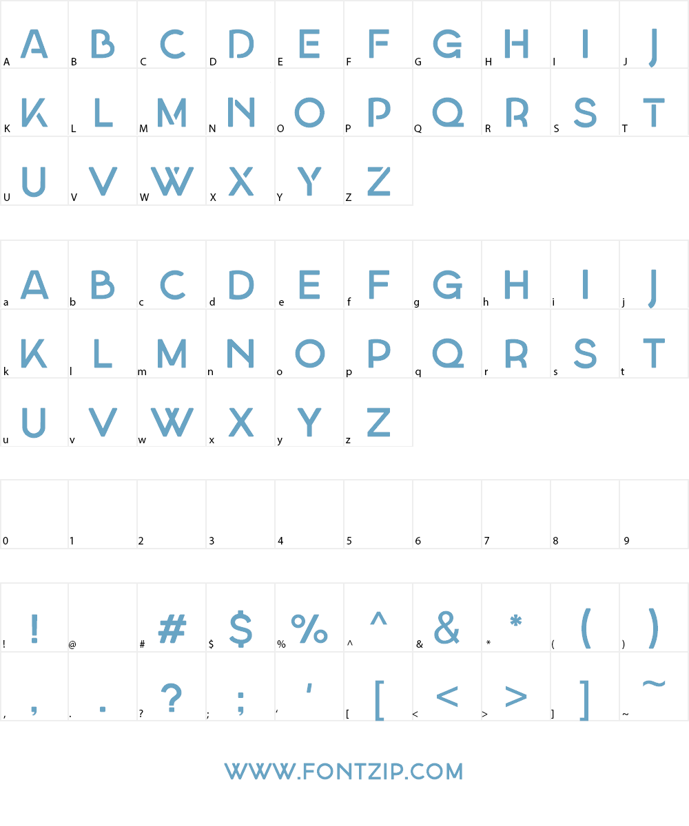Georgina Demo Font Character