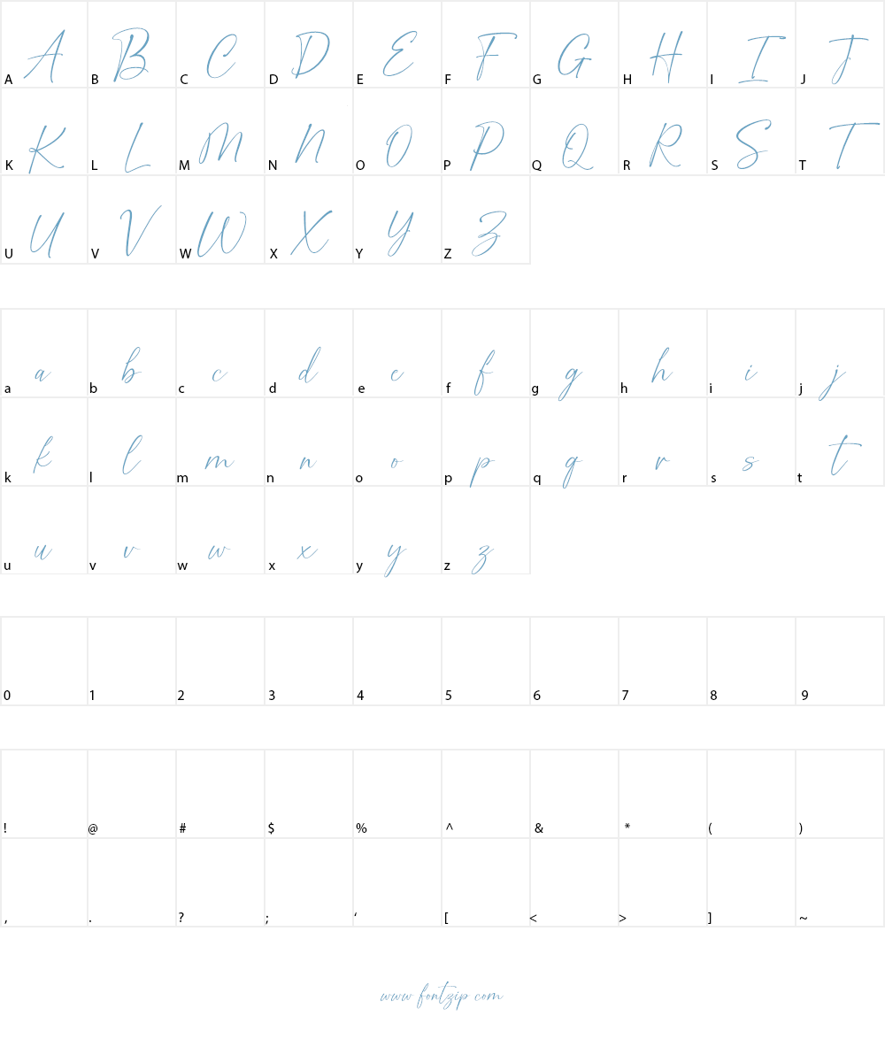 Golden Dream Font Character