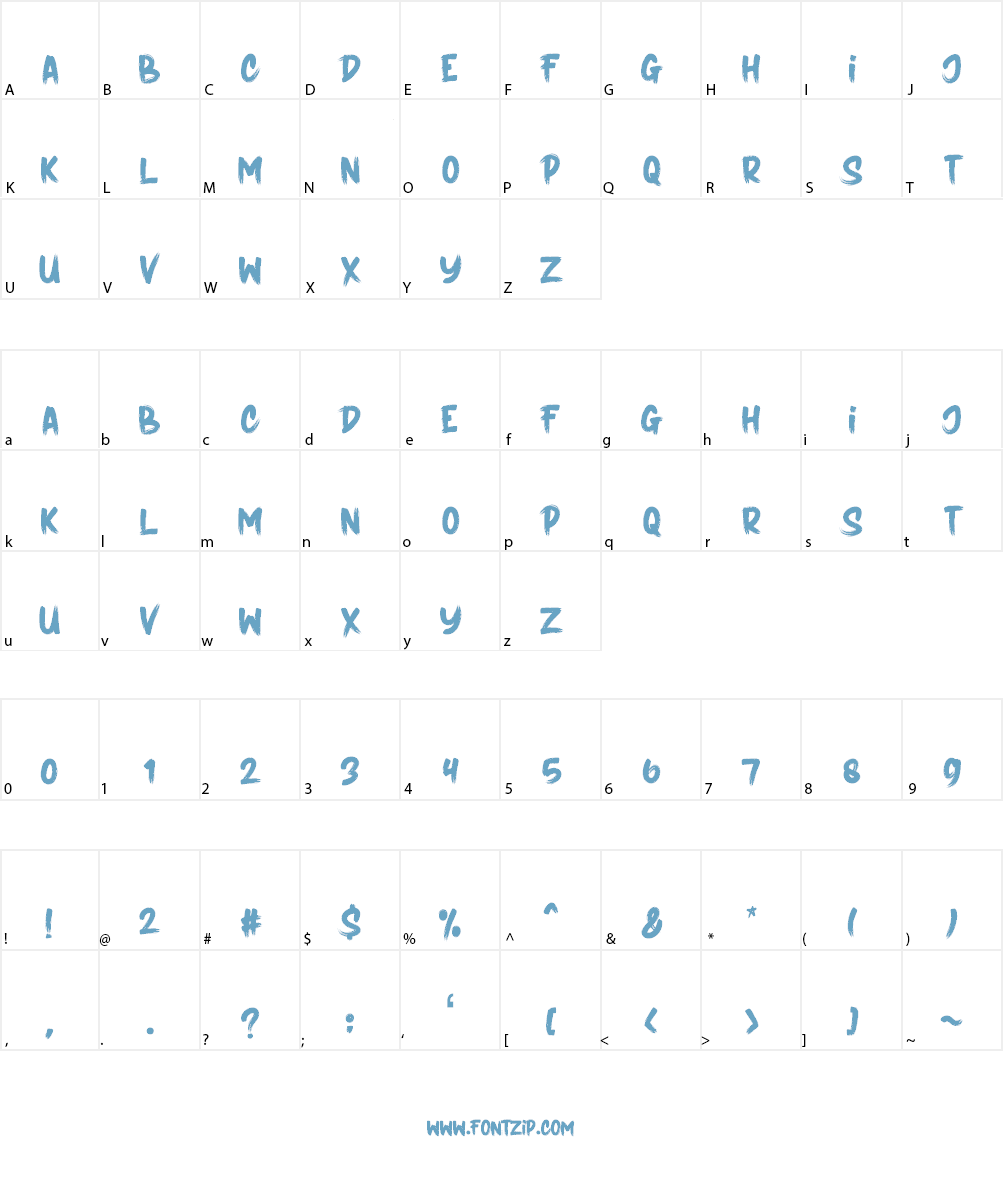 GOURMET Font Character