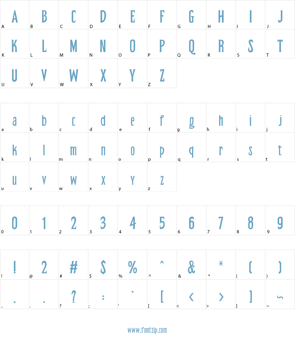Grewmoon Font Character