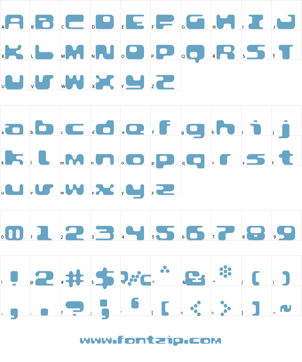Groovtastic Font Character