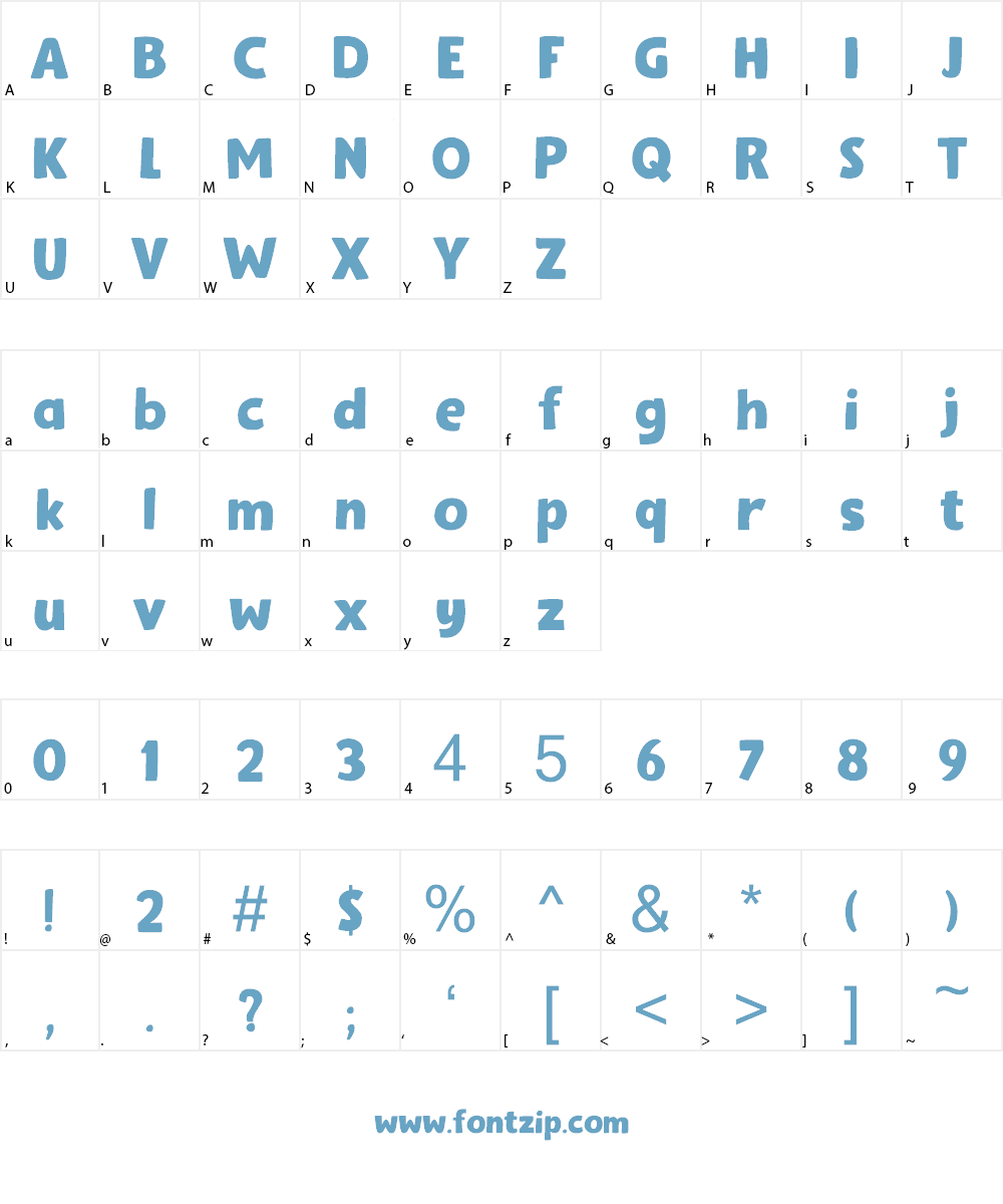 Gumbo Font Character