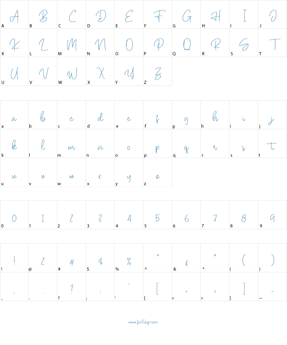Hallywood Font Character
