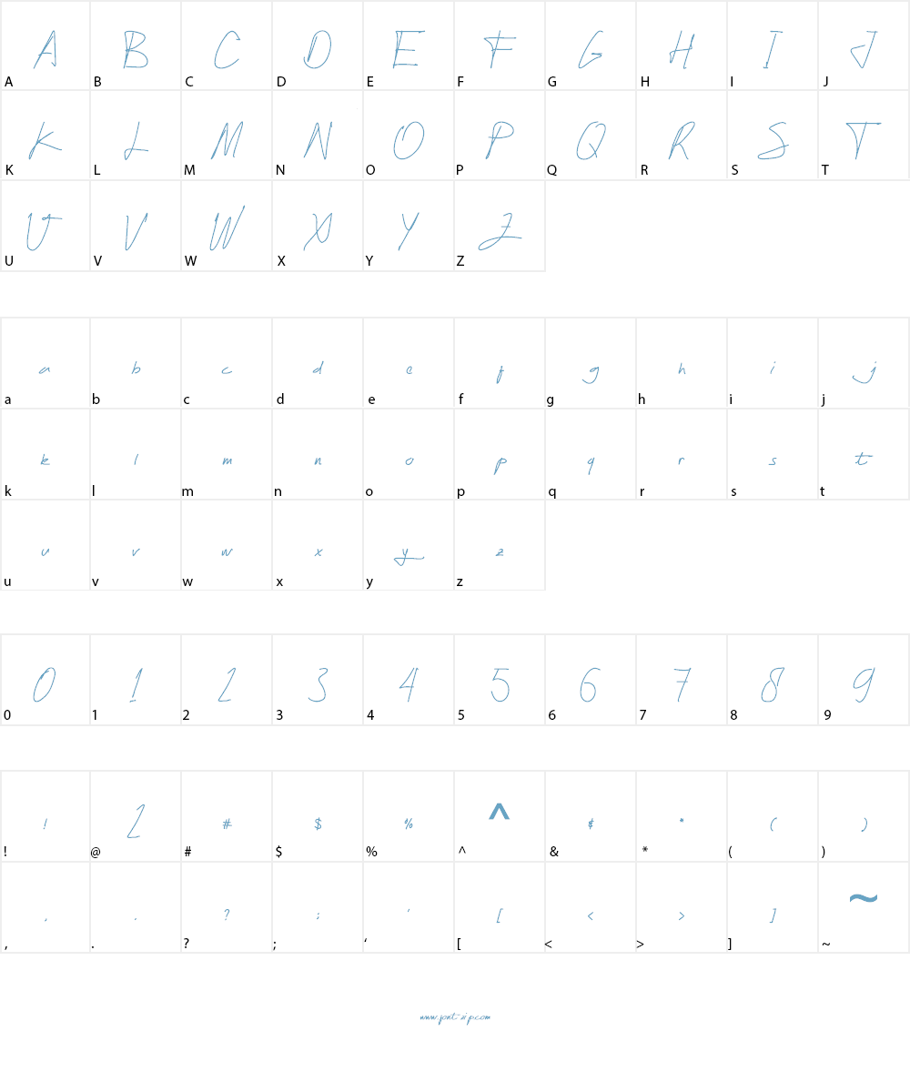 Hasiant Font Character