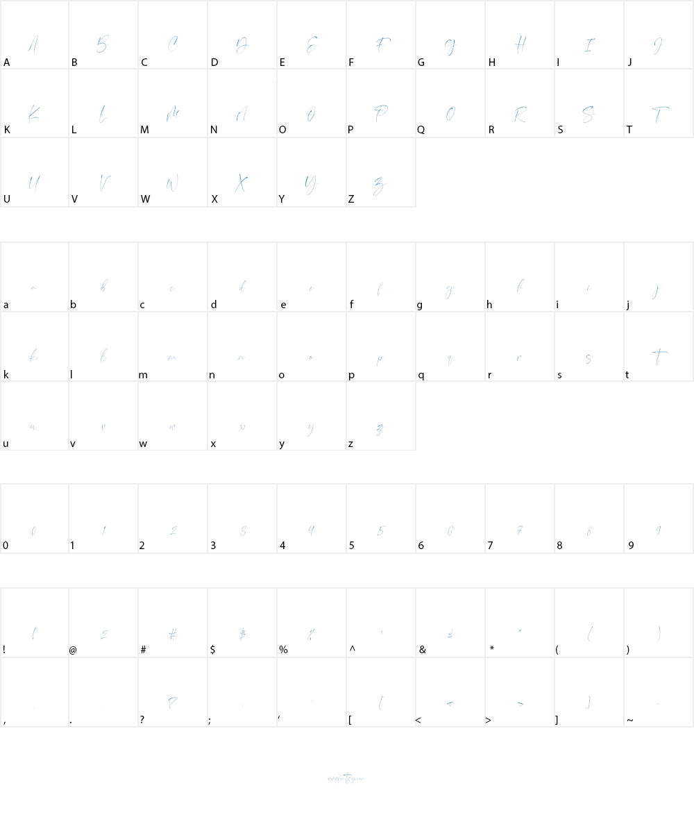 Hasta la vista Font Character