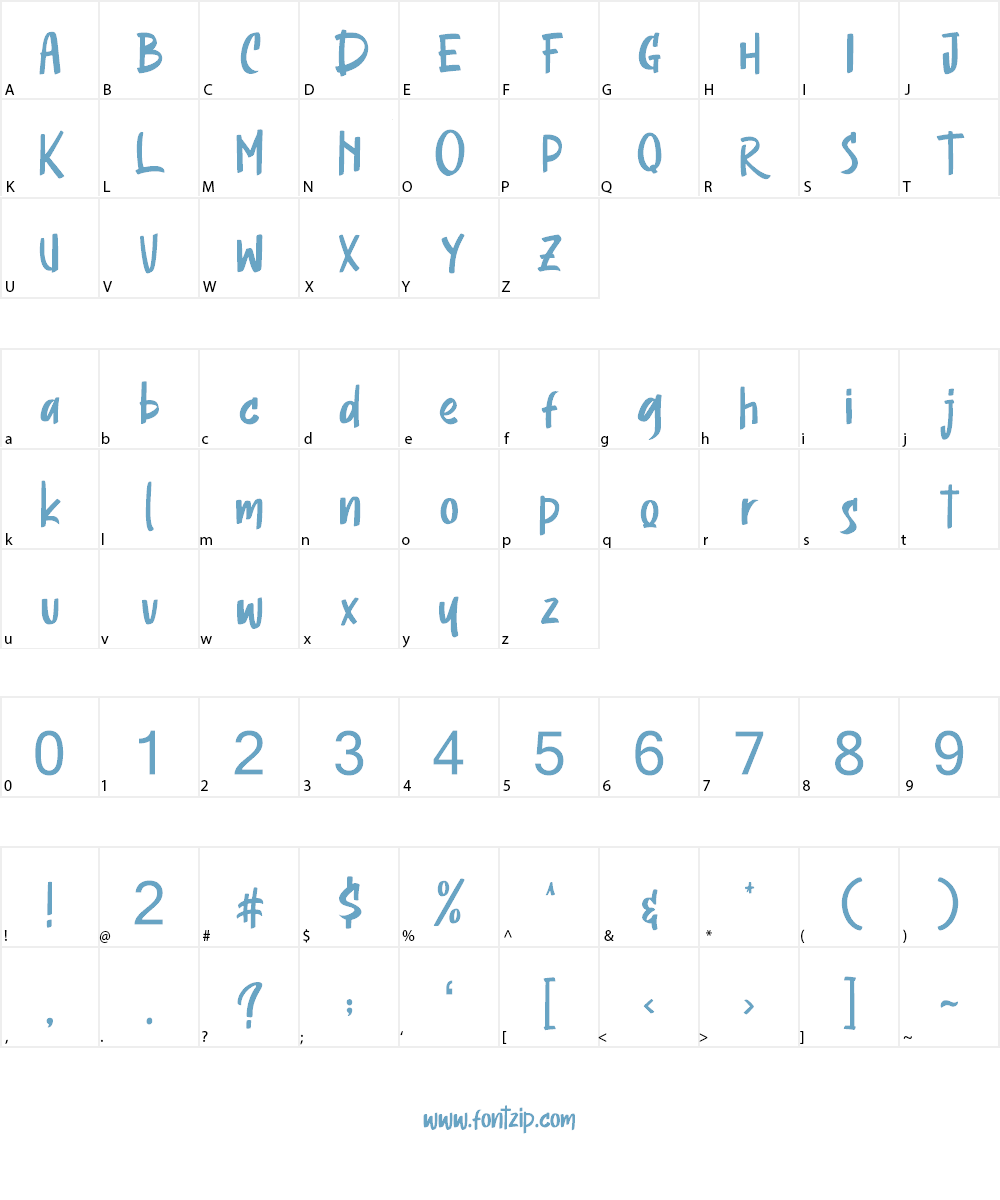 Headson Font Character