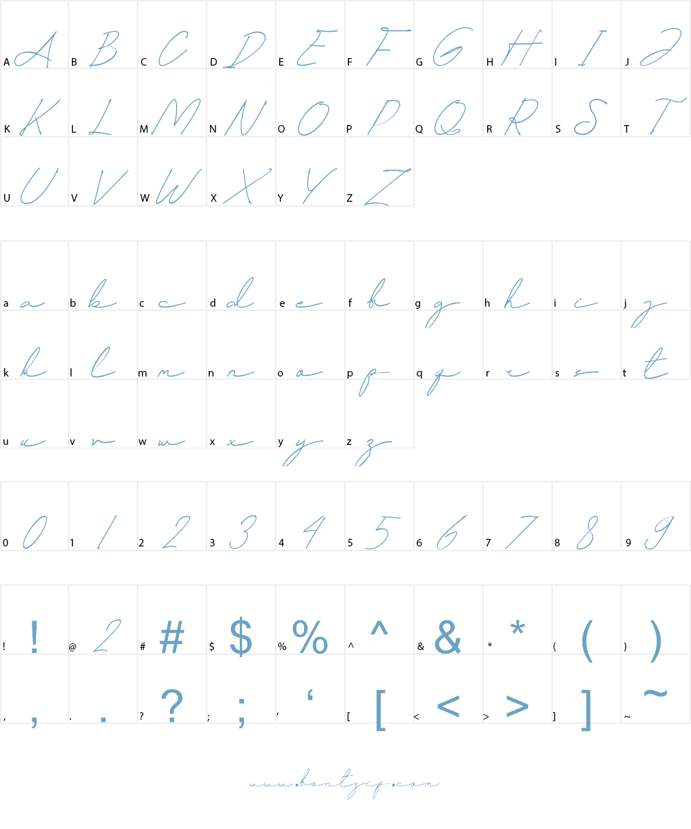 Helleny Font Character