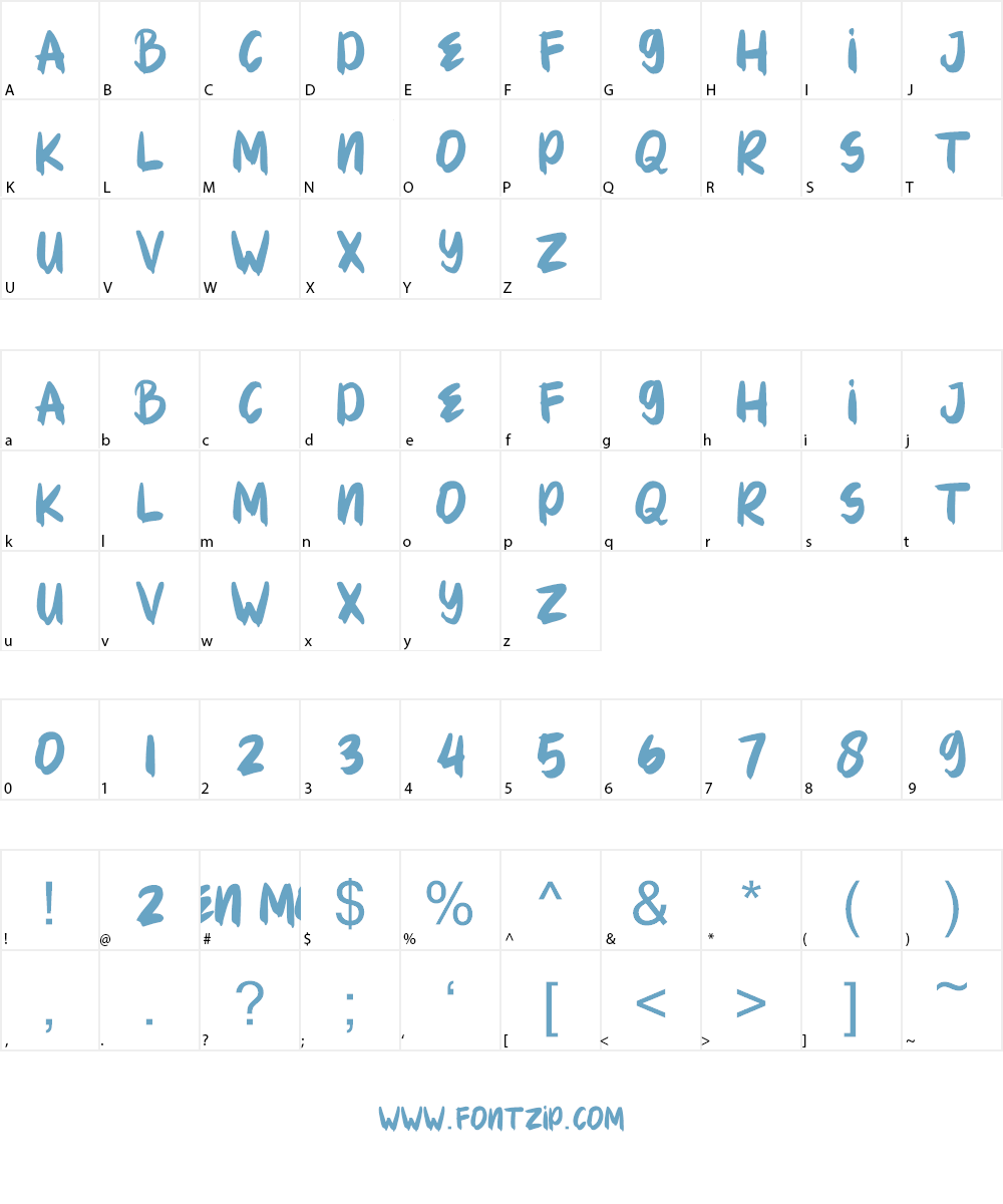 HELOWEN MONSTA Font Character