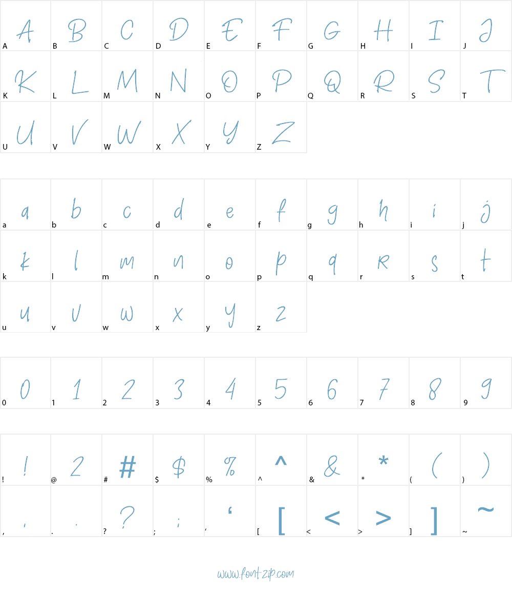 Henniver Font Character