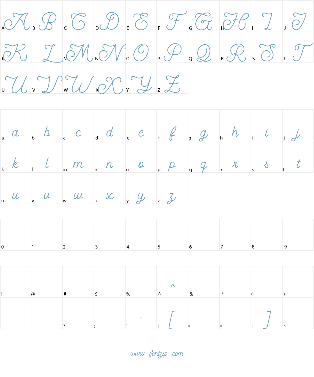 Herittage Font Character