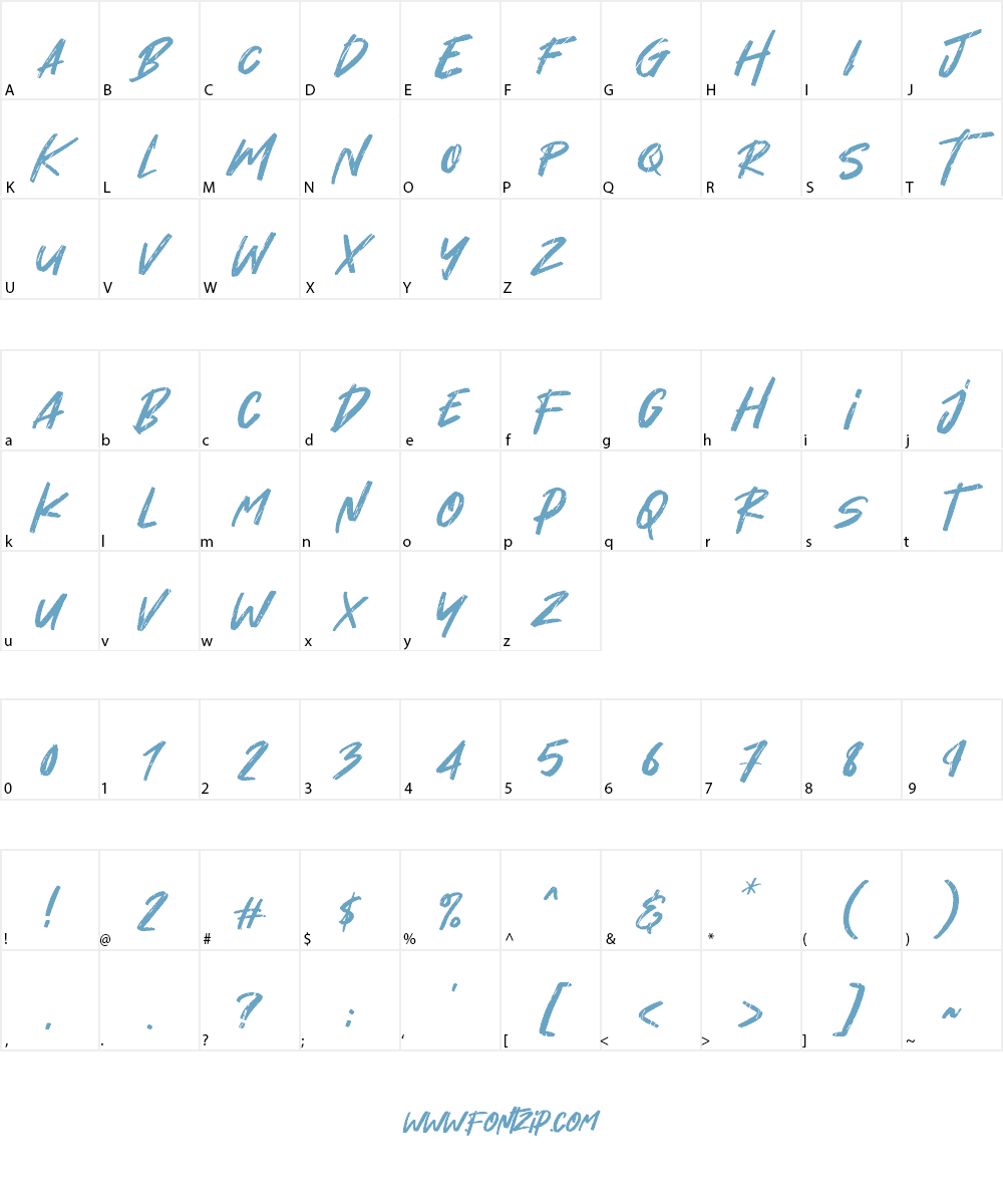 Hey November Font Character