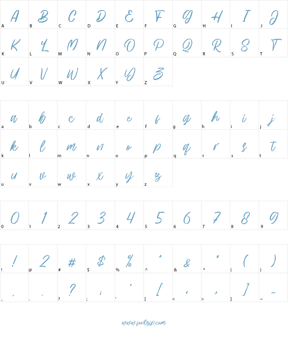 Hillbear Font Character