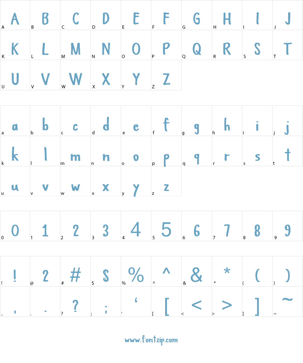 Himawari Script Font Character