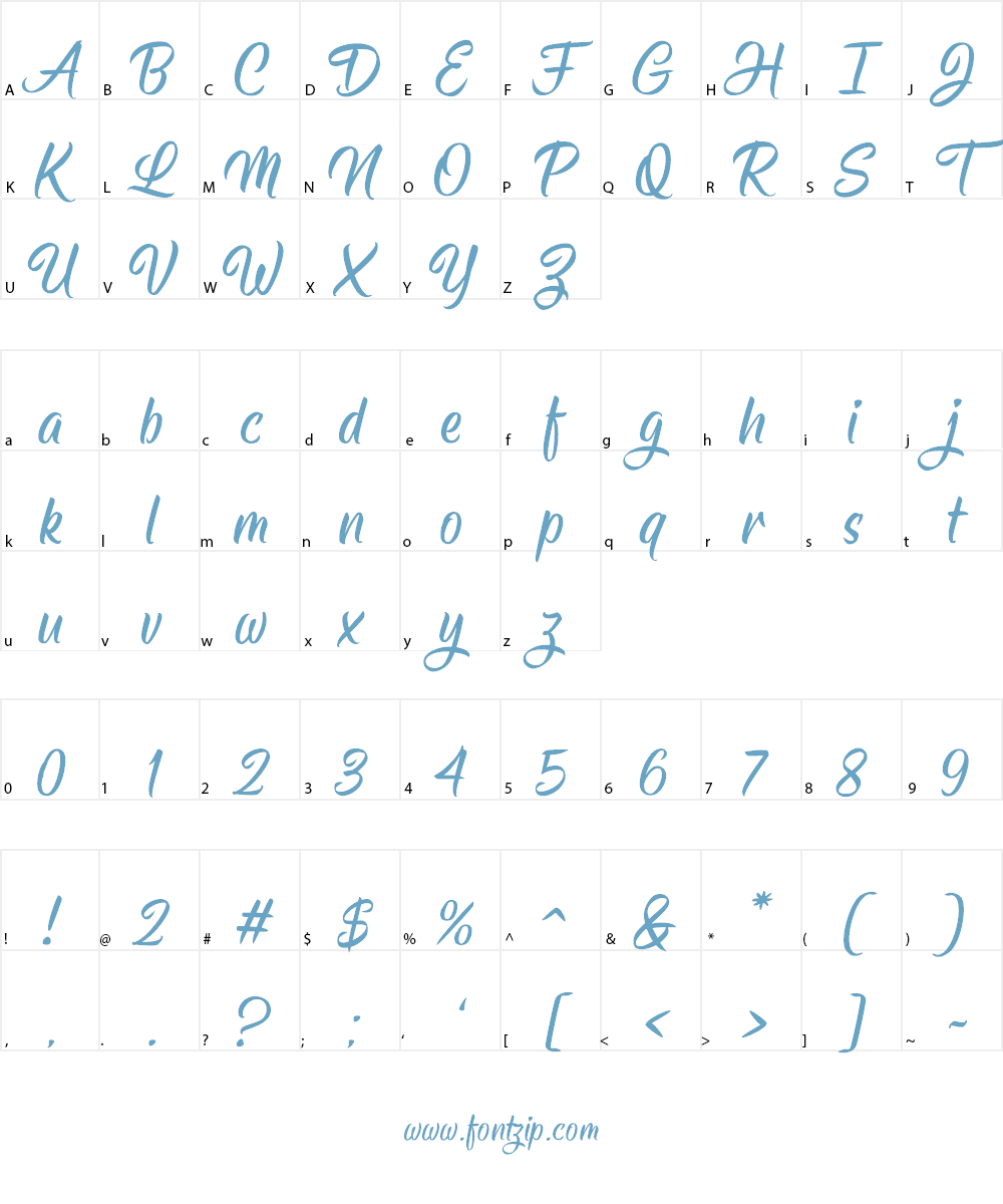 Hisyam Facelift Font Character