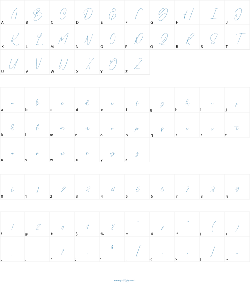 Hollie Mally Font Character
