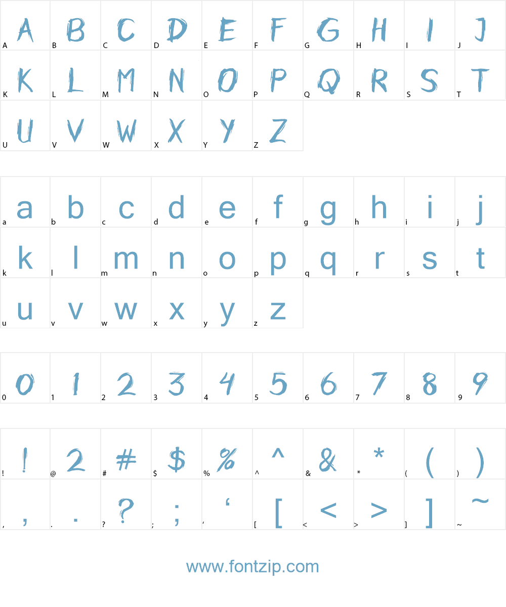 Horobi Font Character