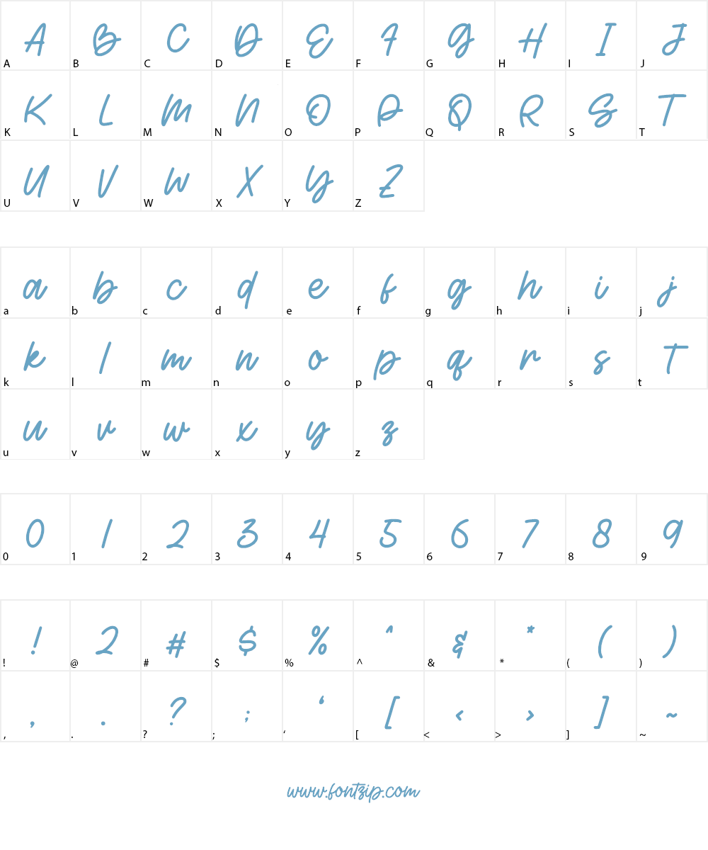 Humming Font Character