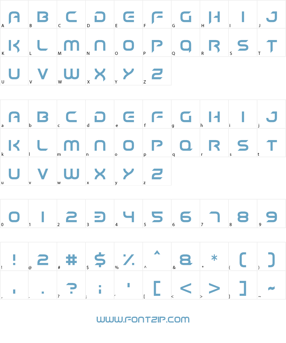 Hyper heliX Font Character