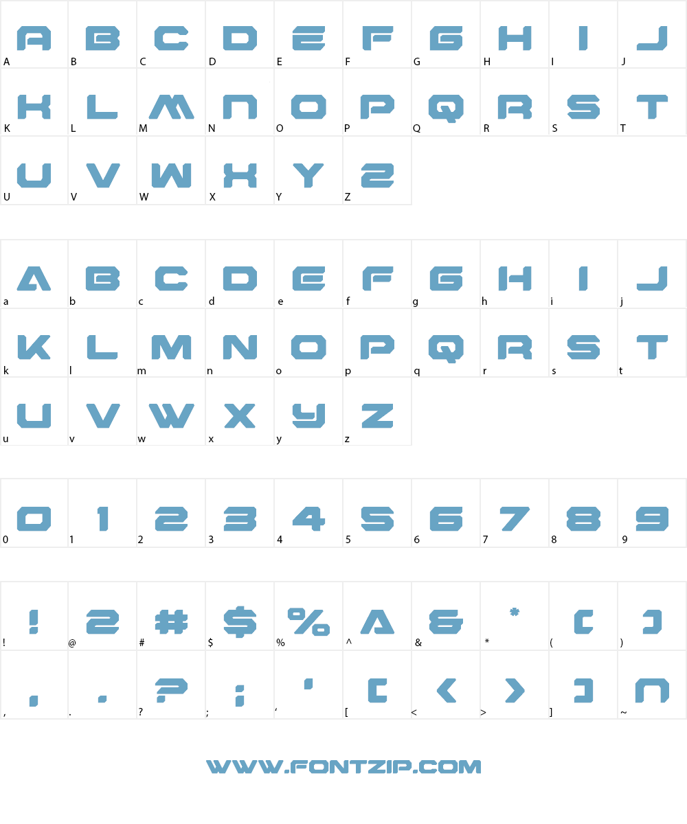 Hyper Viper Font Character