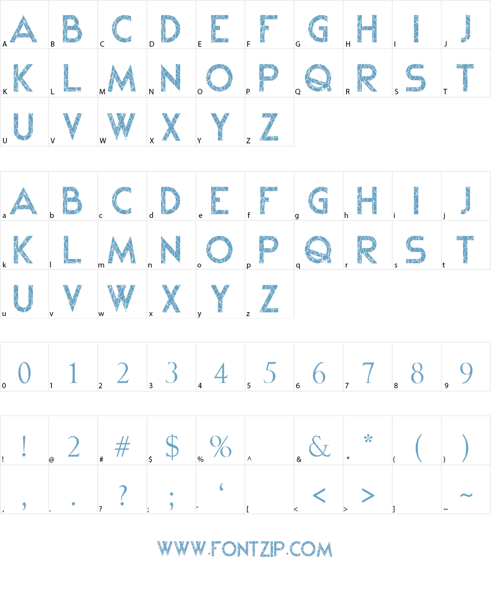 Ice Mirror in Winter Kei Font Character
