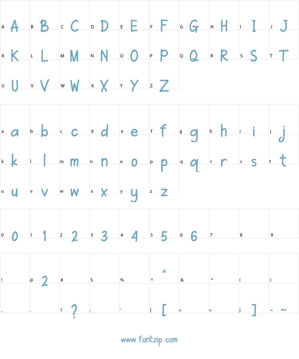 Jingle Bells Font Character