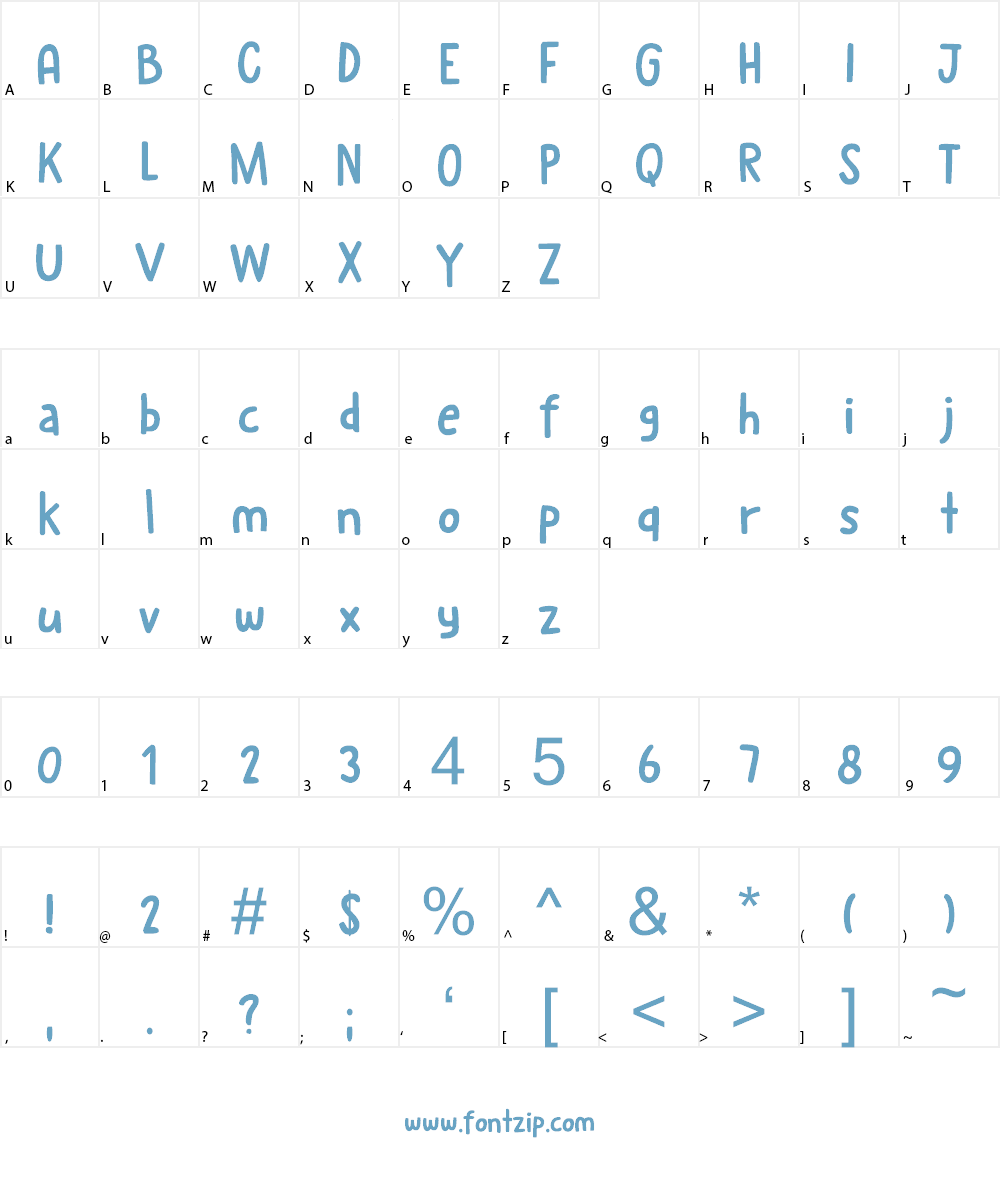 Kabouter Font Character