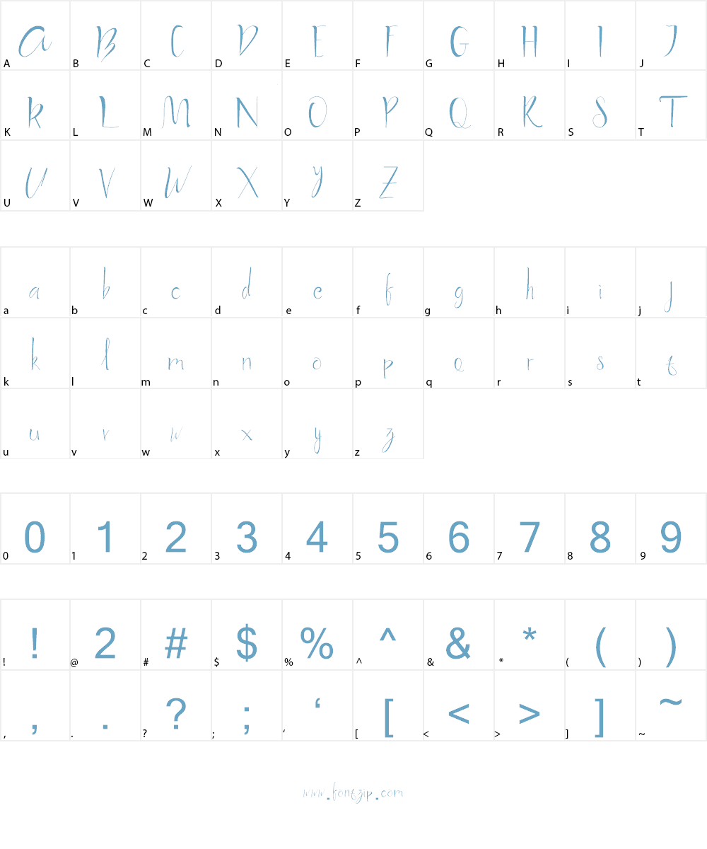 Kirani A Handwritten Font Character