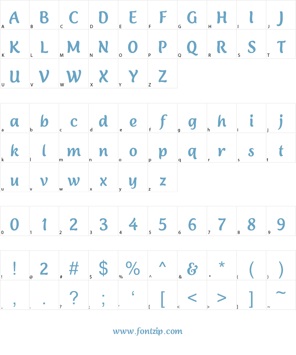 Lambola Font Character