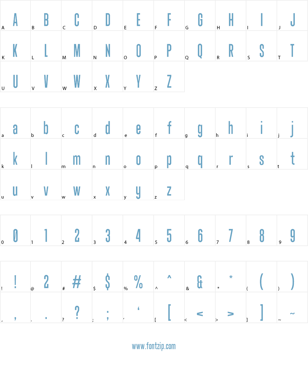 Landasans Font Character