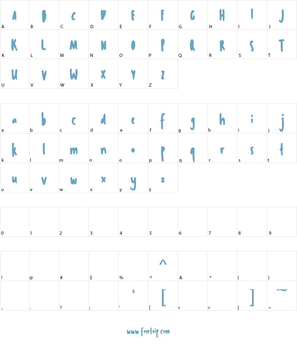 Le Gusto Font Character