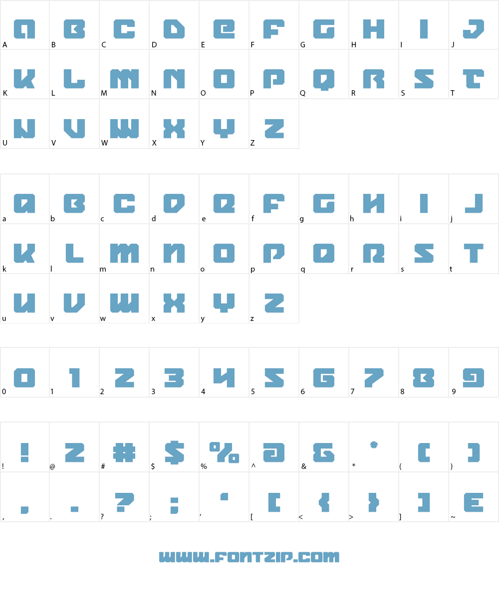 Legacy Cyborg Font Character