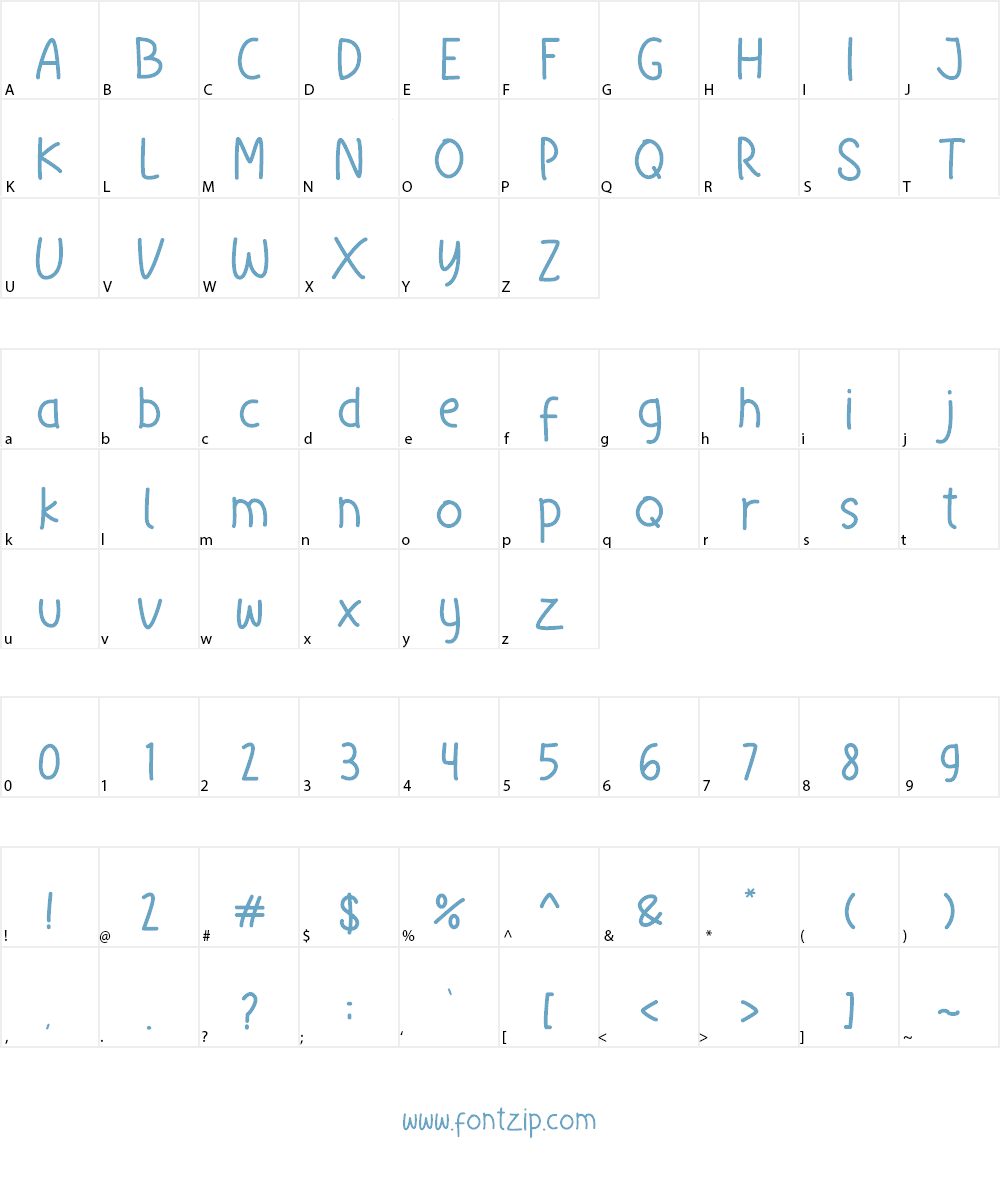 Little Christmas Font Character