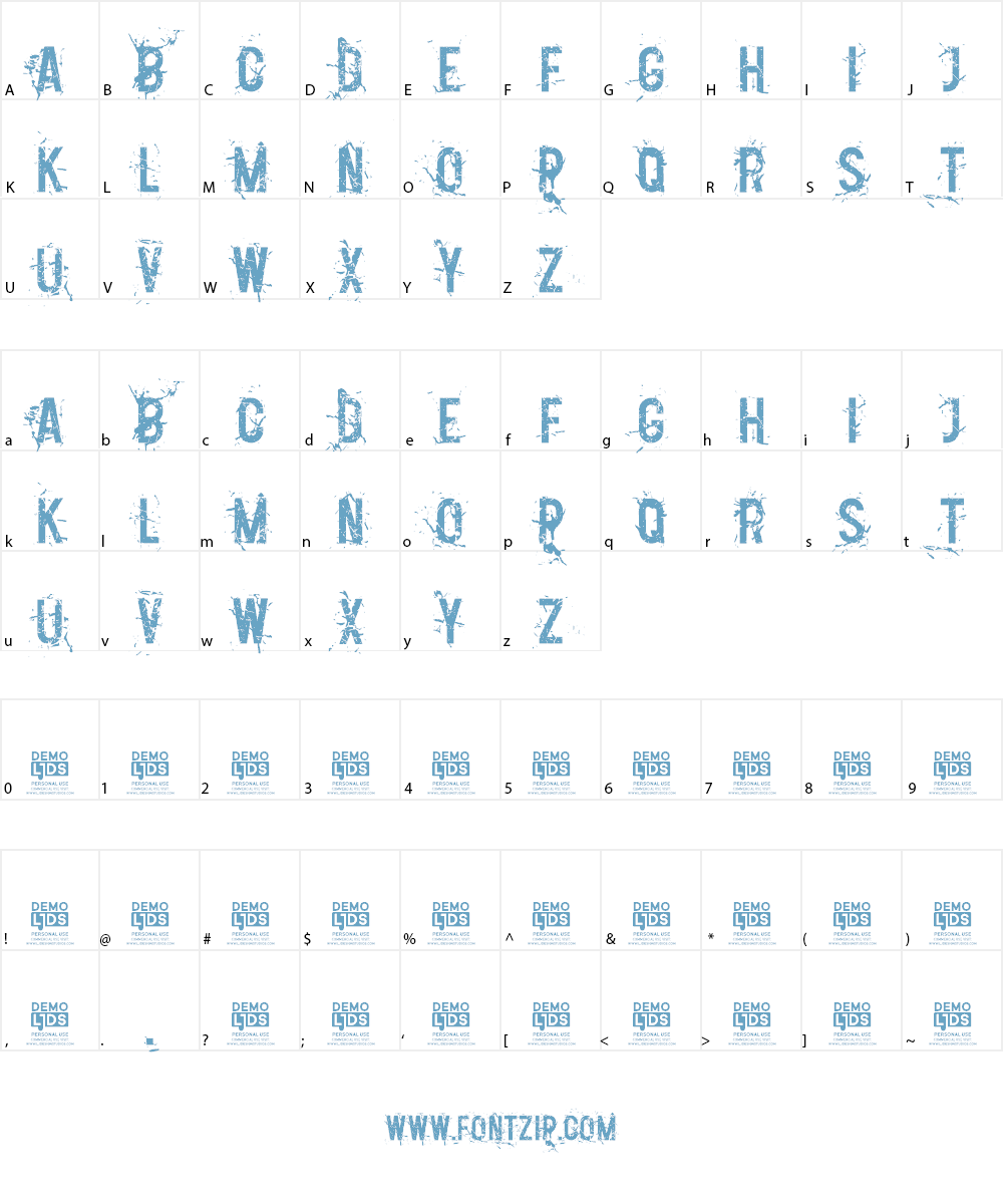 LJDS Zilap MUBA Font Character