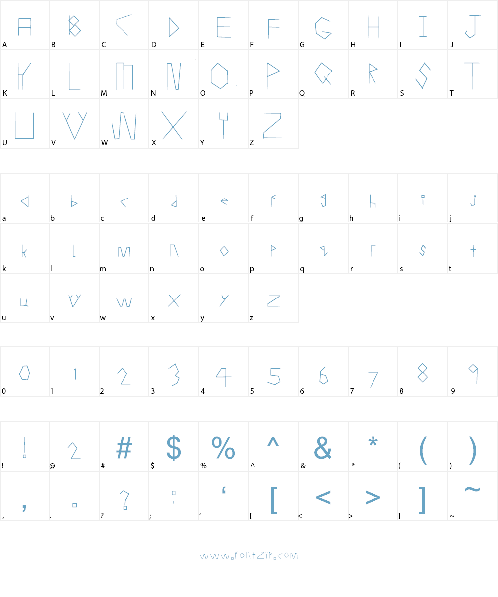 Lore Story Font Character