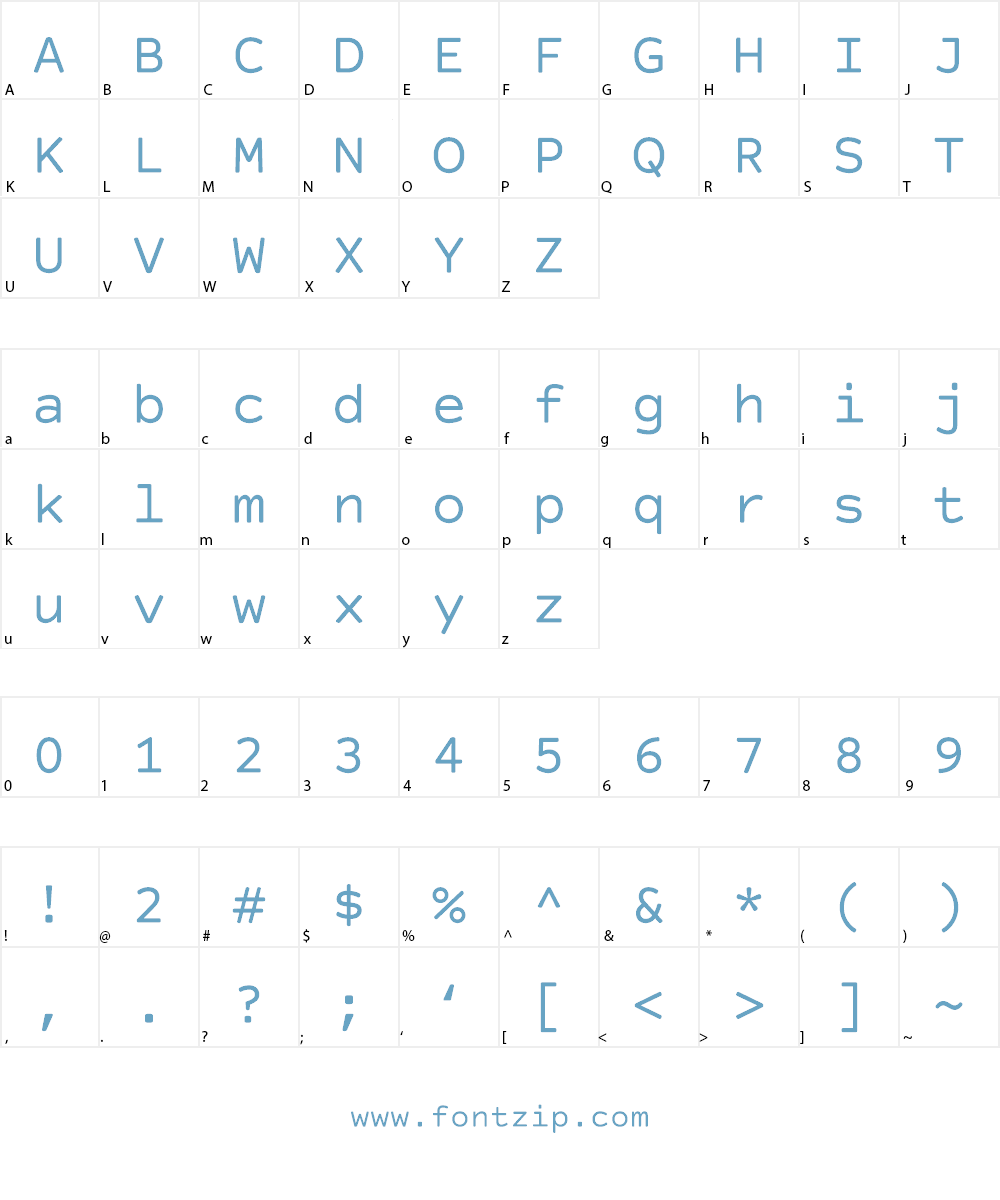 Lotuscoder Font Character