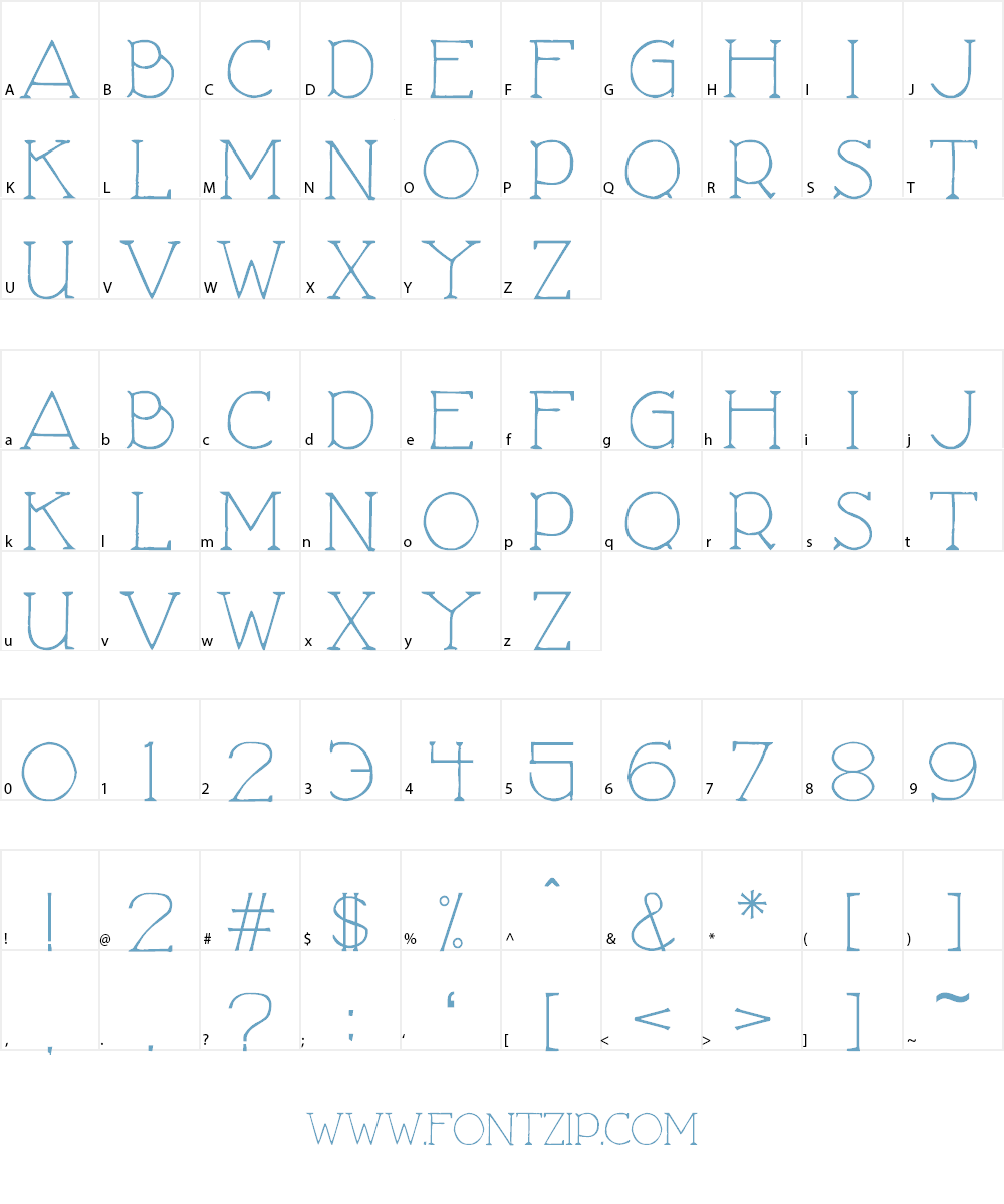 Love Nature Font Character