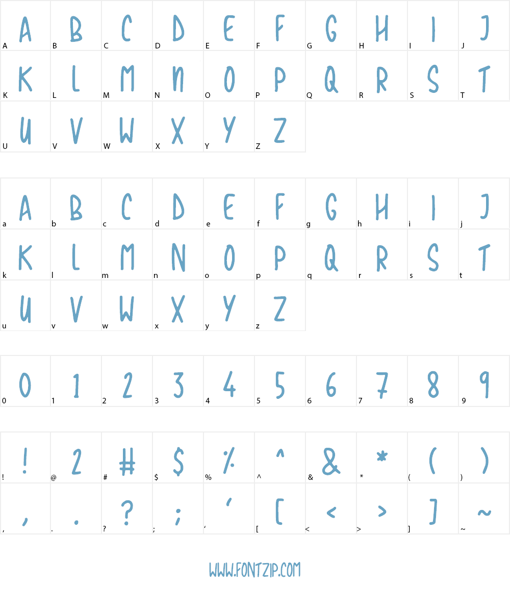 Love The Trees Font Character