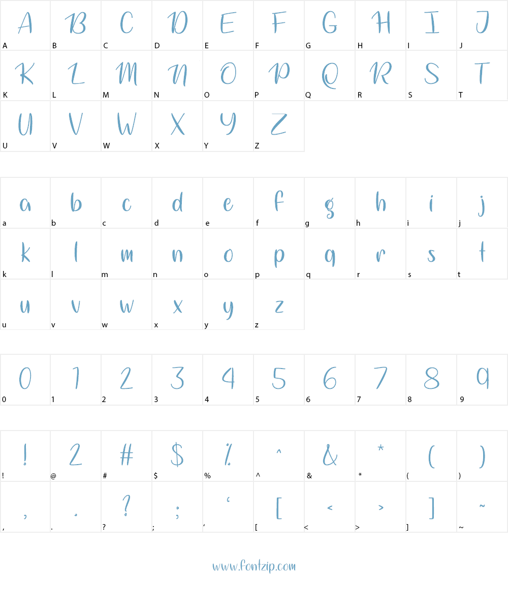 Magical Night Font Character