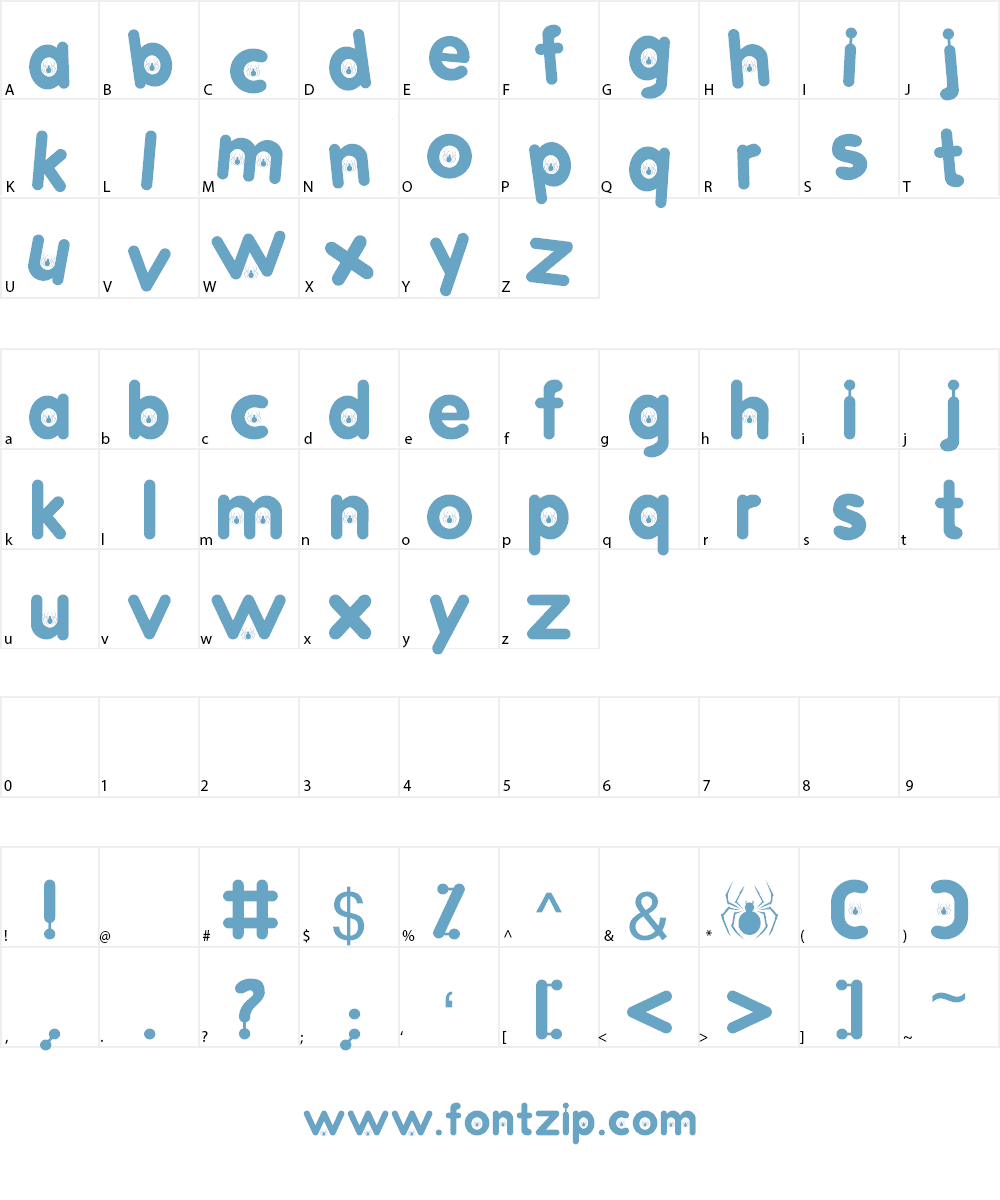 MAGNETIC FRIDGE Font Character