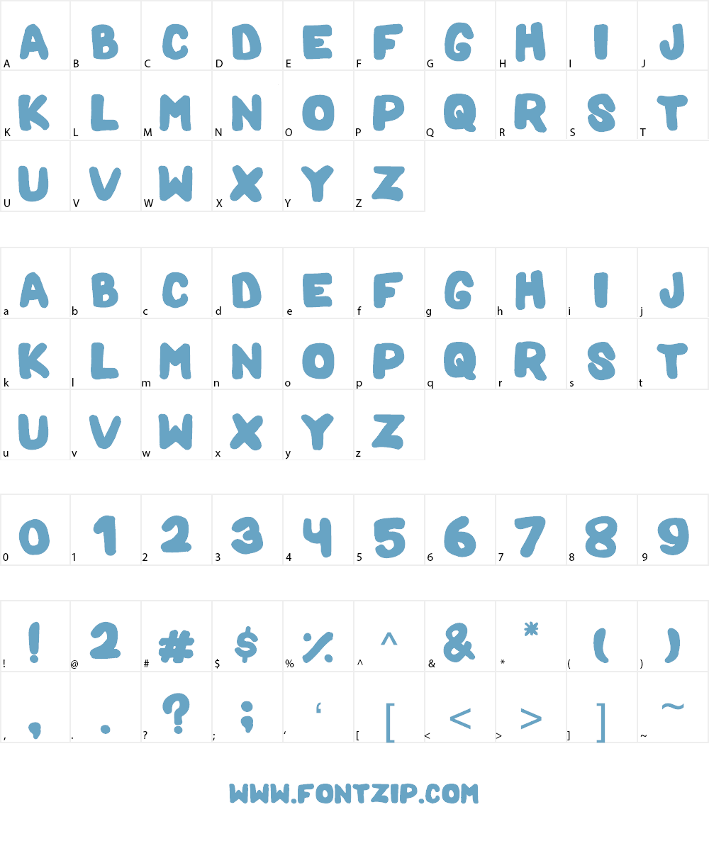 Mama Bear Font Character